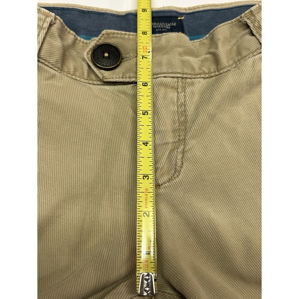 Vintage American Eagle Khaki Wide Leg Pants Womens 26 Low Rise Utility‎ Trousers - Picture 13 of 15